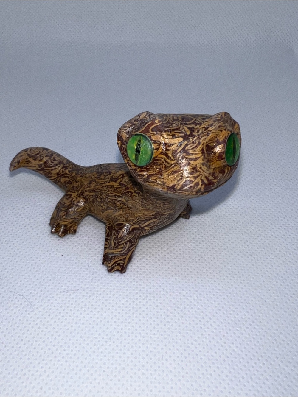 Natural Calligraphy Jasper Carved Lizard